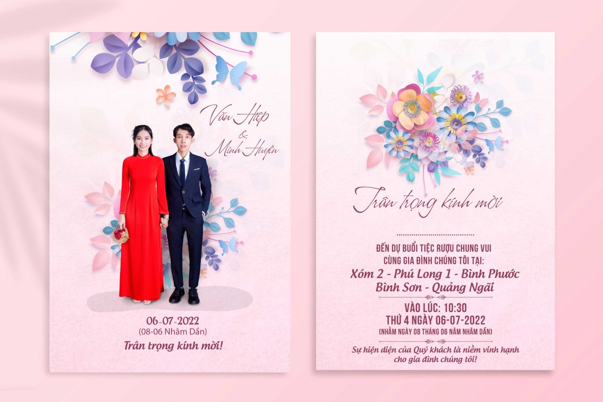 Thiệp cưới Quảng Ngãi